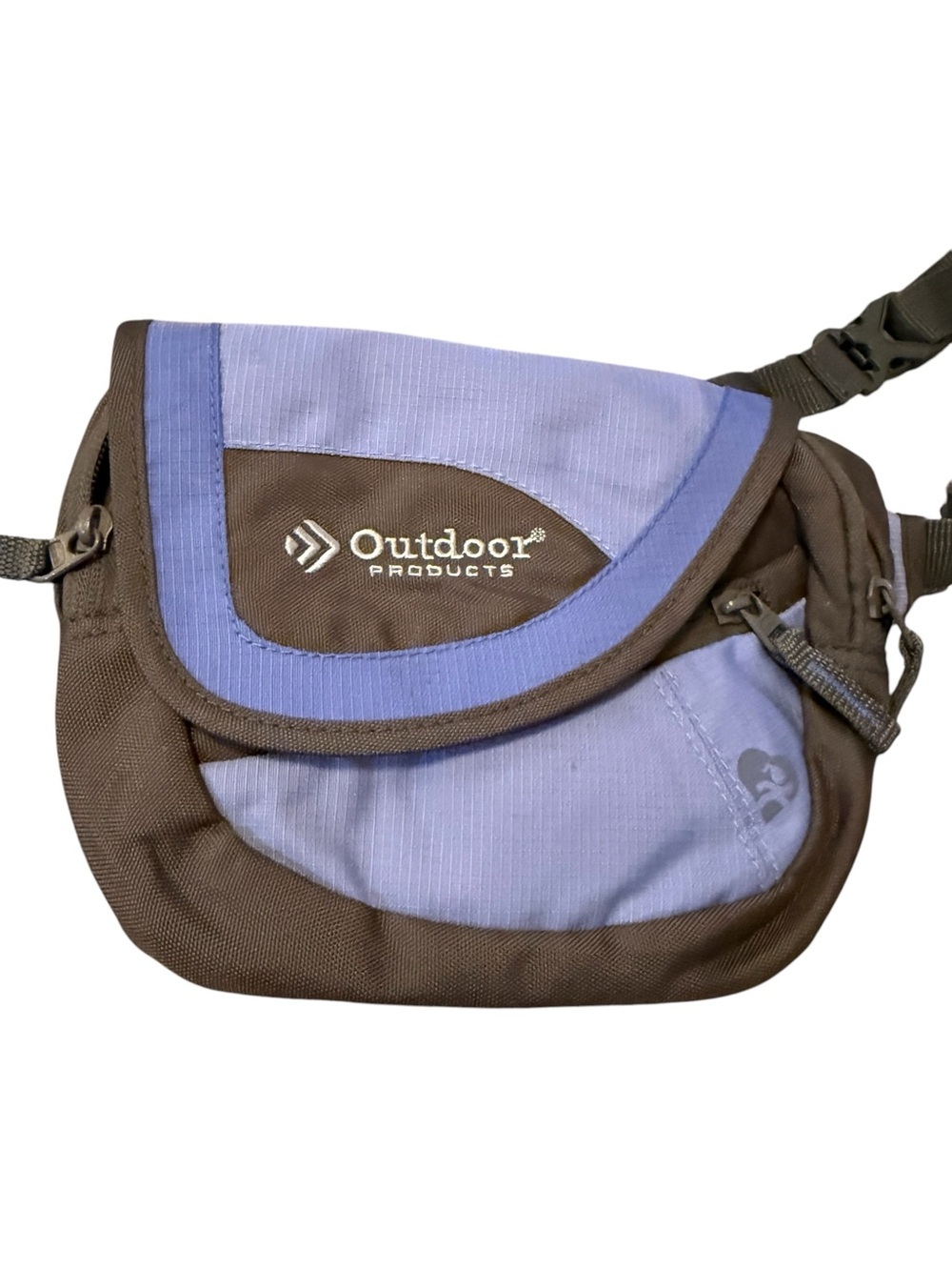 Outdoor Products Two-Tone Blue Belt Bag Fanny Pack - Picture 3 of 5